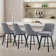 Swivel Upholstered 26''Counter Stool And Bar Stools With Full Back And Solid Wood Frame