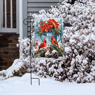 Drapeau de jardin pour arrosoir d'hiver