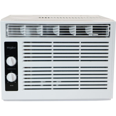 Whirlpool 5,000 BTU 115V Window-Mounted Air Conditioner with Mechanical Controls