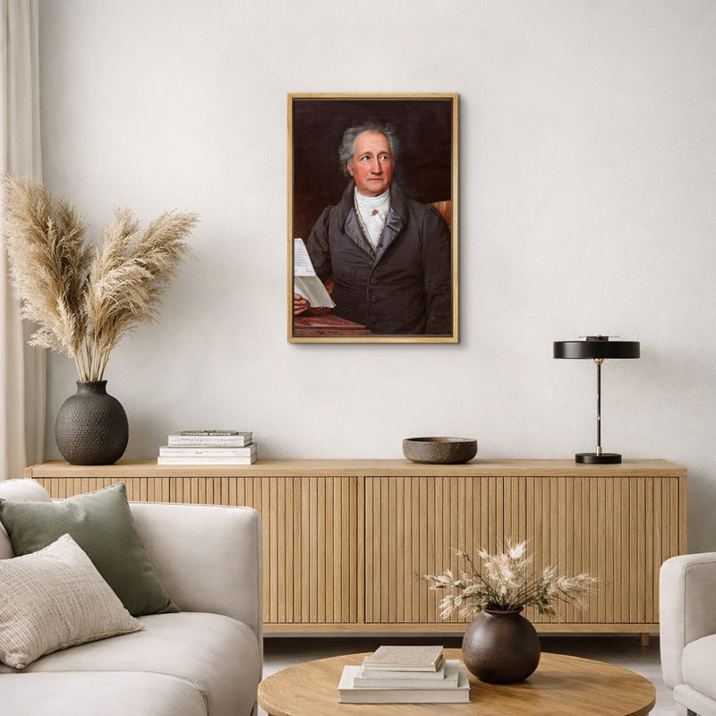 Johann Wolfgang Von Goethe, Cadre flottant naturel, H 36 po x l 24 po x P 1,5 po