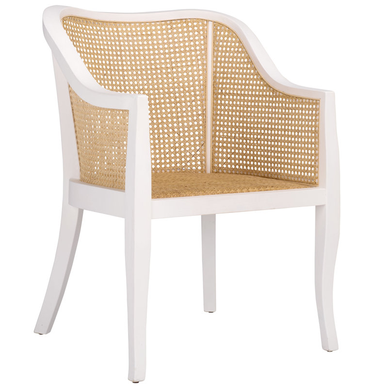Raoul 16.3'' H Armchair, White/Natural