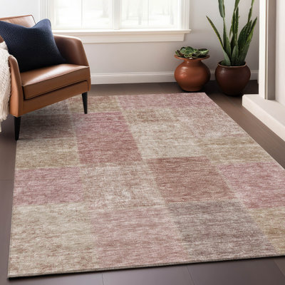 Premium Machine Washable Prisco Blush Rug
