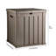 Edrosie Inc 22'' W 51 Gallons Water Resistant Resin Lockable Deck Box-92198882
