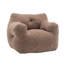 Fauteuil à billes en tissu avec coussins Teddy