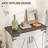 Farmhouse Sideboard with Barn Door and Adjustable Shelf