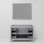 Meuble-lavabo simple l 48 po x P 22 po et miroir 44 po Marsyas-123656093