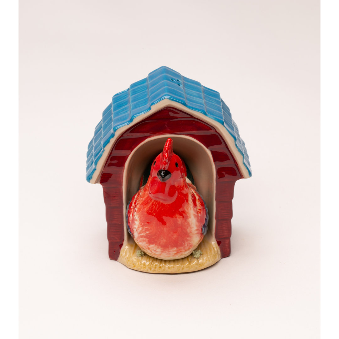 Cosmos Gifts Rooster in Coop Salt and Pepper Shaker Set Cosmos Gifts