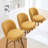 26" Swivel Upholstered Counter Stool with Solid Wood Frame and Mid Back-1180840756