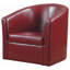 Fauteuil demi-tonneau pivotant de 29,5 po Melvyn-217796570