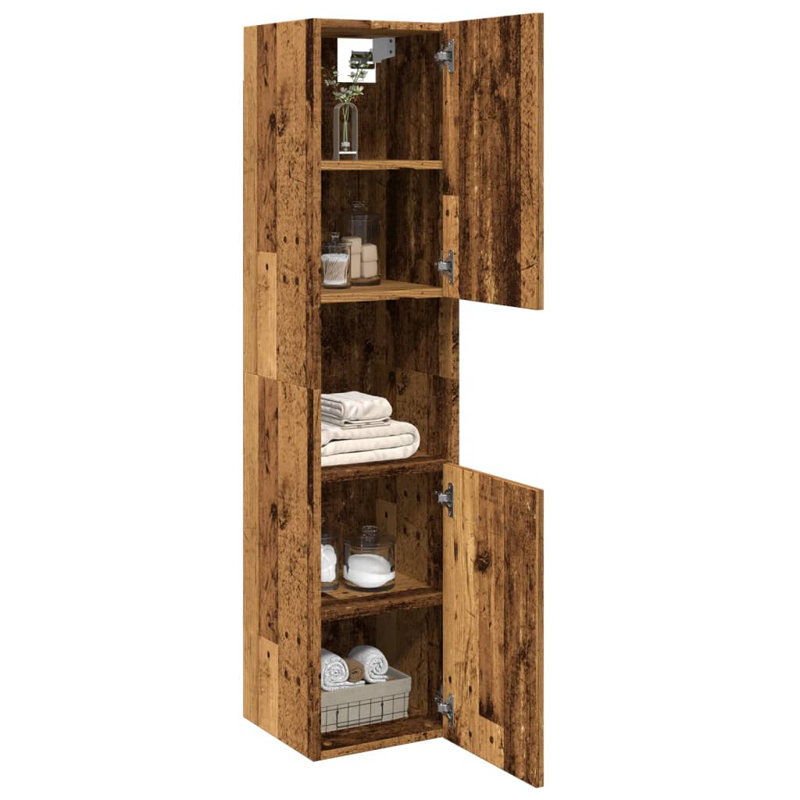 Humayd Linen Cabinet, Old Wood