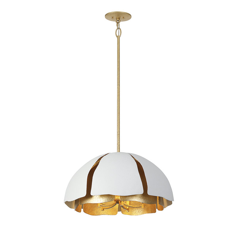 Luminaire suspendu 5 lumières Brewster, H 14,5 po x l 26 po x P 26 po, 5 lumières