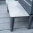 2-Piece Patio Aluminum Rectangular Side Tables