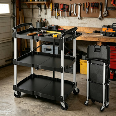 Chariot utilitaire avec roues H 33,1 po x l 23,2 po