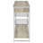 Grey 2 Drawers Home Bar Storage With Wine Rack