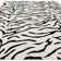 Alaisdair Tiger Animal Print Black/White Rug