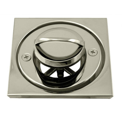 3-9/16" Roman Bathtub Drain Trim with U-Shaped Flip Up Pull Handle and 4-1/4" Tile Square