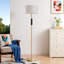 Lampe sur pied standard 63,6 po avec télécommande et ampoule incluse-926670272