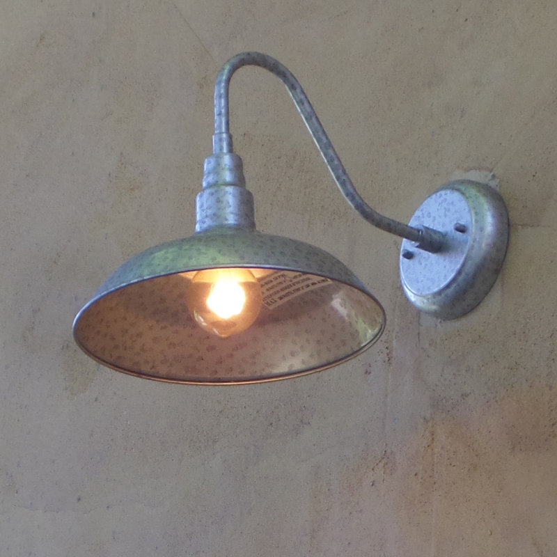 Leroy Wall Light, Galvanized Finish