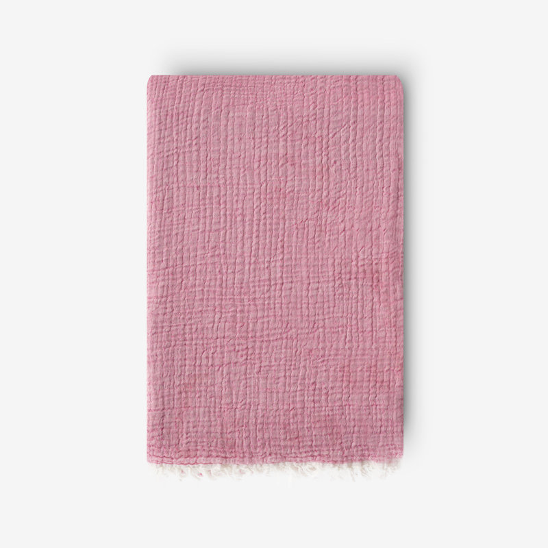Johnsie Polyester Solid Colour Bedspread, Plum