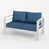 Navy Blue/White