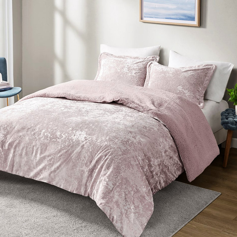 Twin/Twin Xl Comforter - , , And Warm Crushed Velvet & 100% Twin With