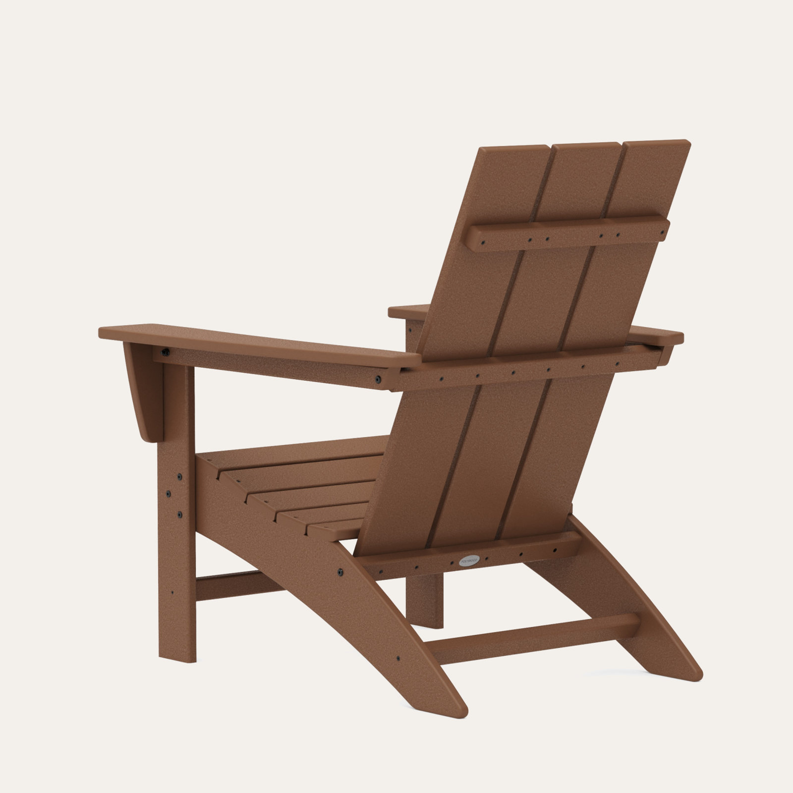 POLYWOOD Modern Adirondack Chair, Teak