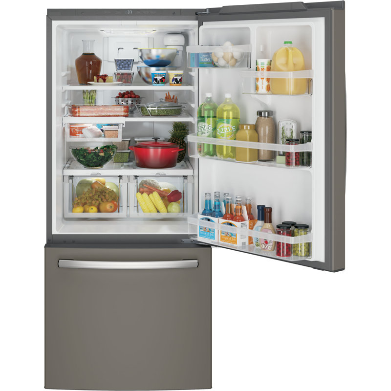 30" Energy Star® Bottom Freezer 21 cu. ft. Refrigerator, Fingerprint Resistant Slate