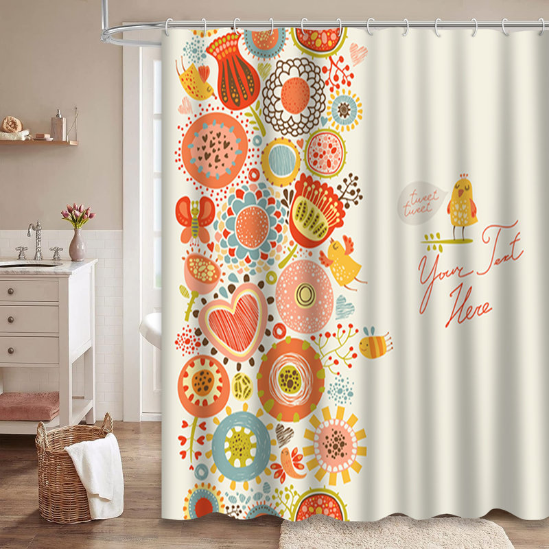 Rideau de douche avec 12 crochets, L 72 po x l 72 po