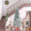 Arbre de Noël artificiel pin enneigé avec branches réalistes