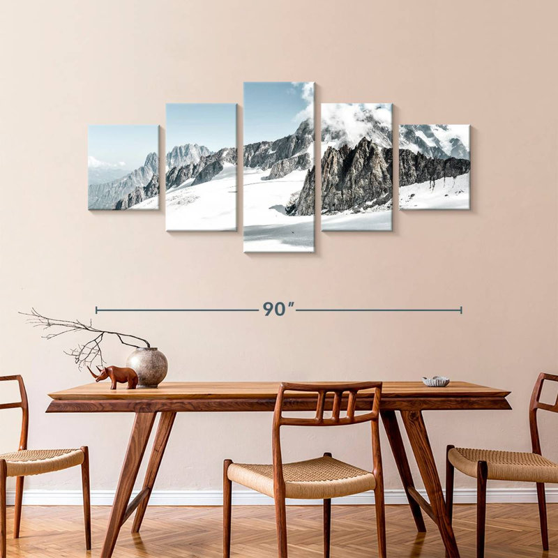 Mont Blanc Peaks, 42" H x 92" W