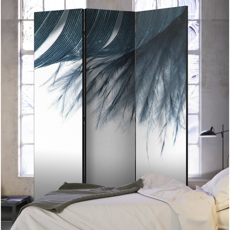 Jinine Solid Wood Folding Room Divider, 3