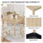 Ensemble de table 5 pièces à hauteur de comptoir en bois avec 4 chaises, pour la cuisine et la salle à manger