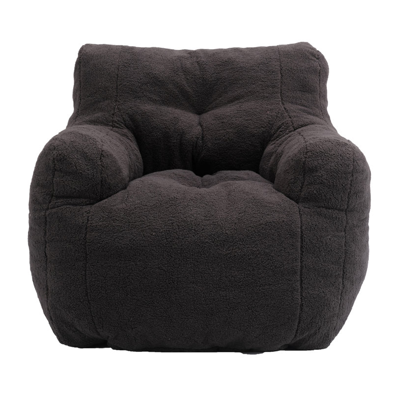 Bean Bag Chair & Lounger, Dark Grey