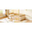 Structure de lit simple en bois avec clôture Wood-38426044-38426047