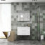 Ce meuble-lavabo mural de 32 pouces avec tiroirs doubles, système de fermeture en douceur, lavabo en céramique crée un espace de salle de bain moderne et minimaliste-126528823-126528821