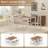 5-piece Wood Dining Table Set-1030375070-1030375137