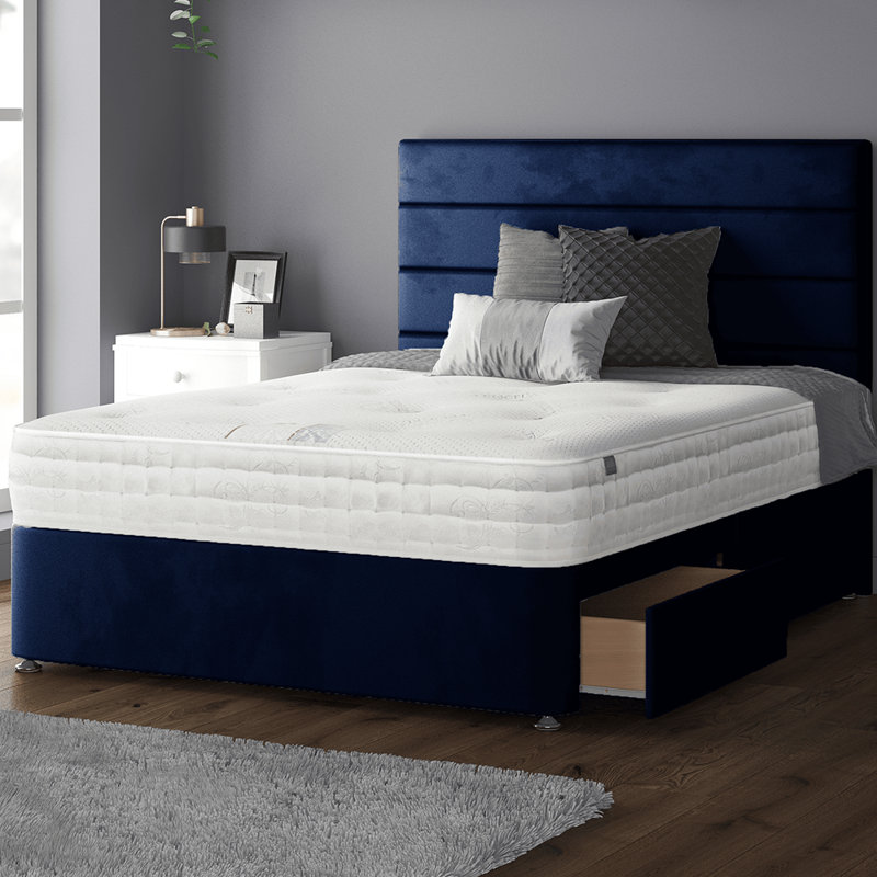 Brand Upholstered Headboard, Royal Blue, Super King (6')
