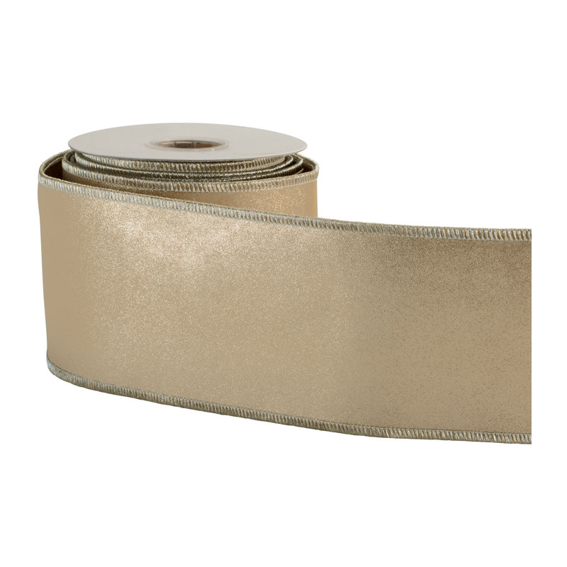 Ruban métallique câblé en satin 4 po x 5 po