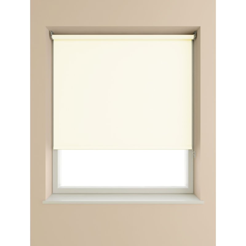 Blackout Roller Blind, 60cm W x 175cm L, Cream