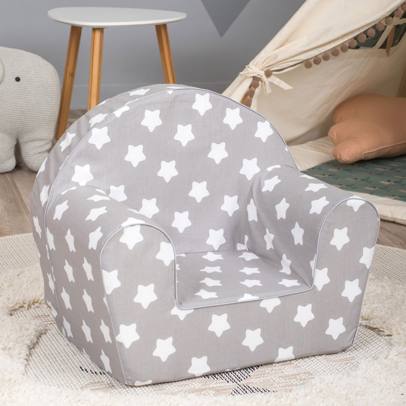 Kids 16.5'' Foam Chair Chair and Ottoman