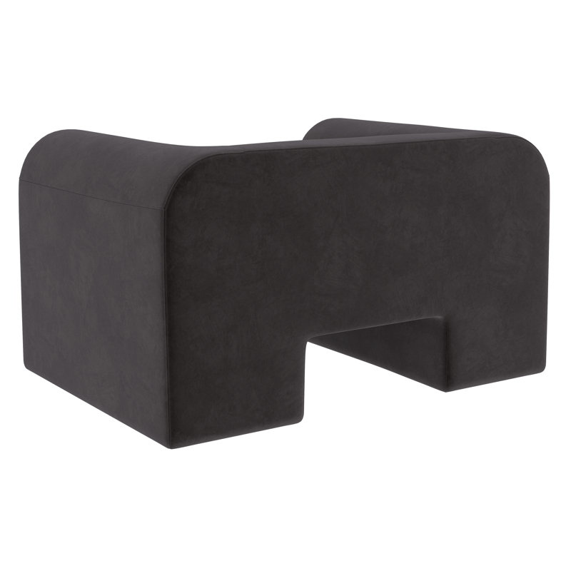 Lounge Chair, Gray Polyester
