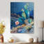 Cactus vert et rose, merveille du désert - Art mural floral cactus-672867185-643021331