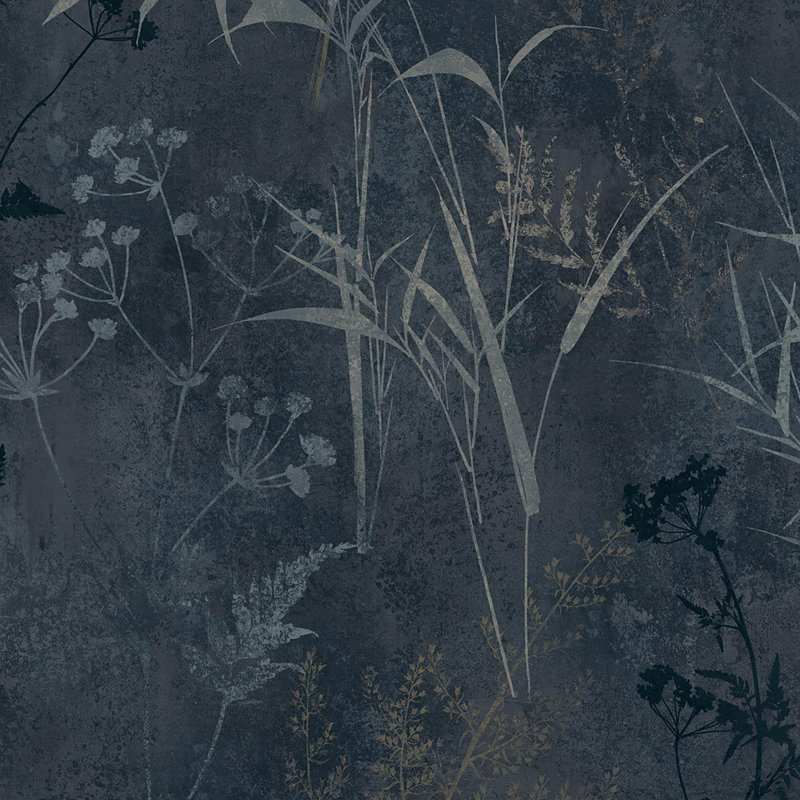 Essel Floral Wallpaper Double Roll, Dark Blue