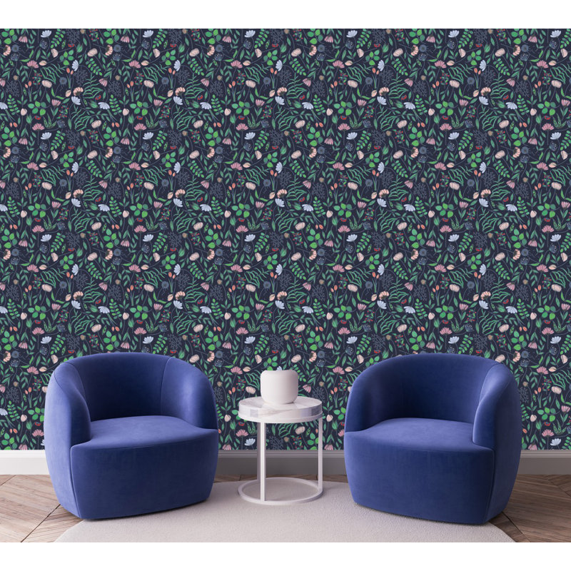 Floral Tile, 2.08' W x 18.75' L