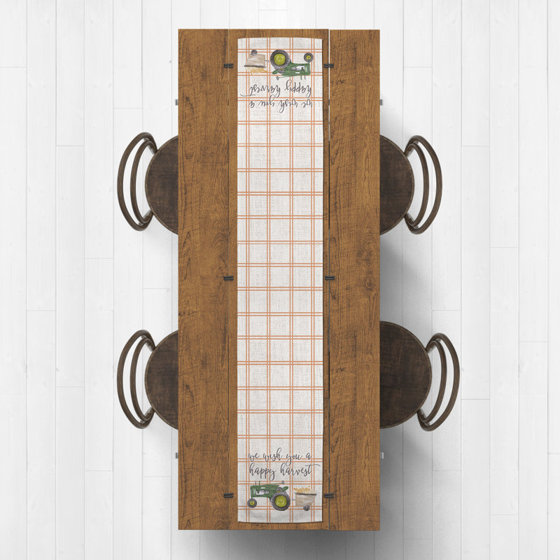 Chemin de table Green Tractor, L 90 po x l 16 po