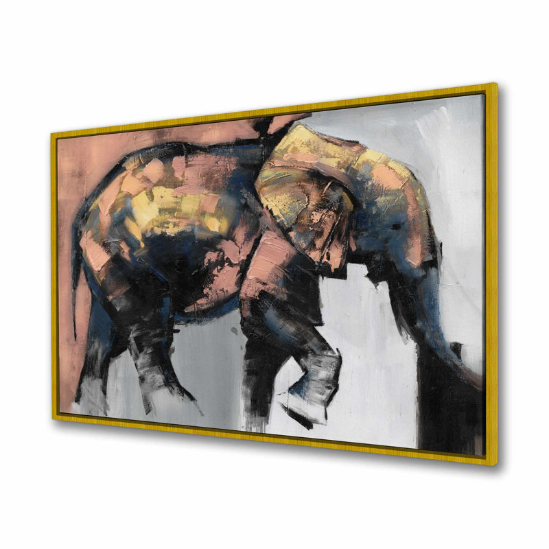 Magnifique toile éléphant | Art mural de chambre à coucher | Contemporain
