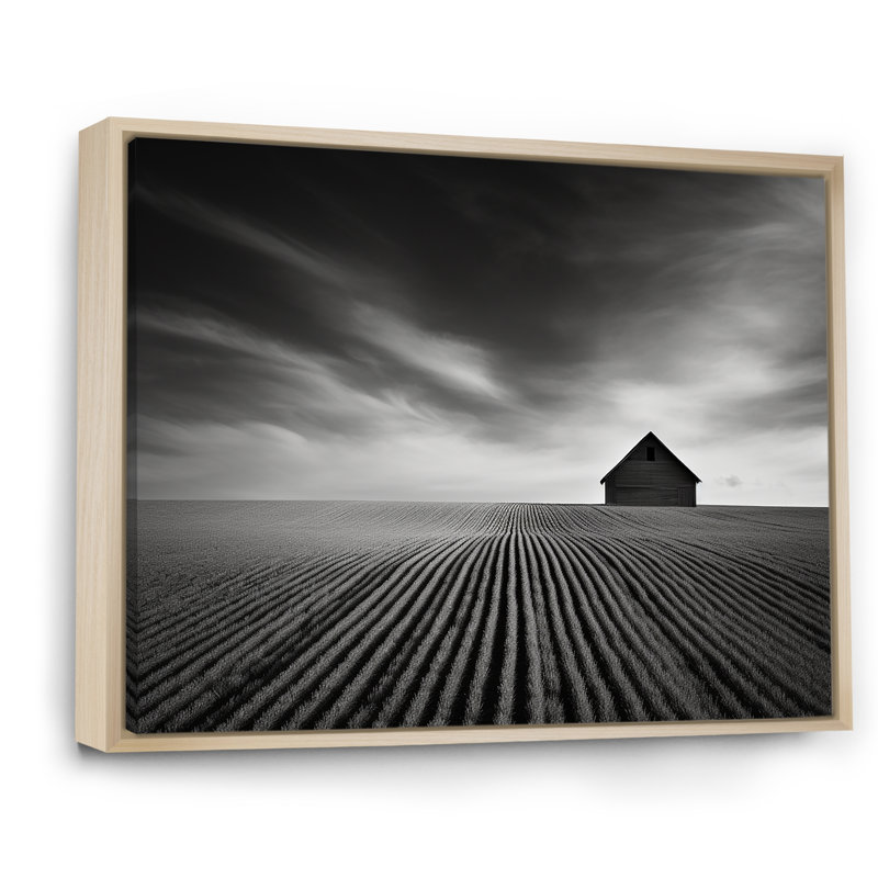 Décoration de campagne grange noire et blanche - Décoration murale grange_106680, H 16 po x l 32 po x P 1 po