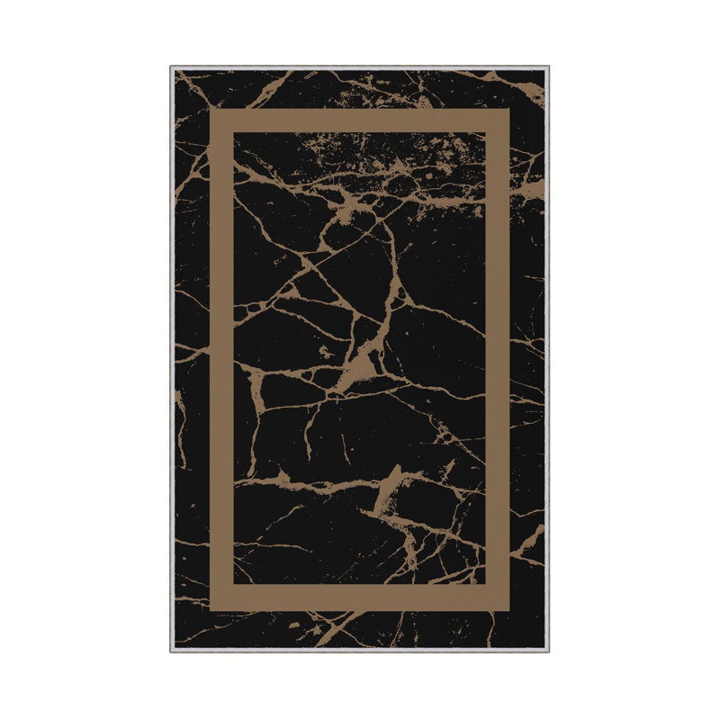Stylish 3D Printed Carpet, 100% Polyester, 0.3 Inch Pile Height | Antibacterial, Non-Slip PVC Underside, Machine Washable | Perfect for Living Room, Bedroom, and Home Décor