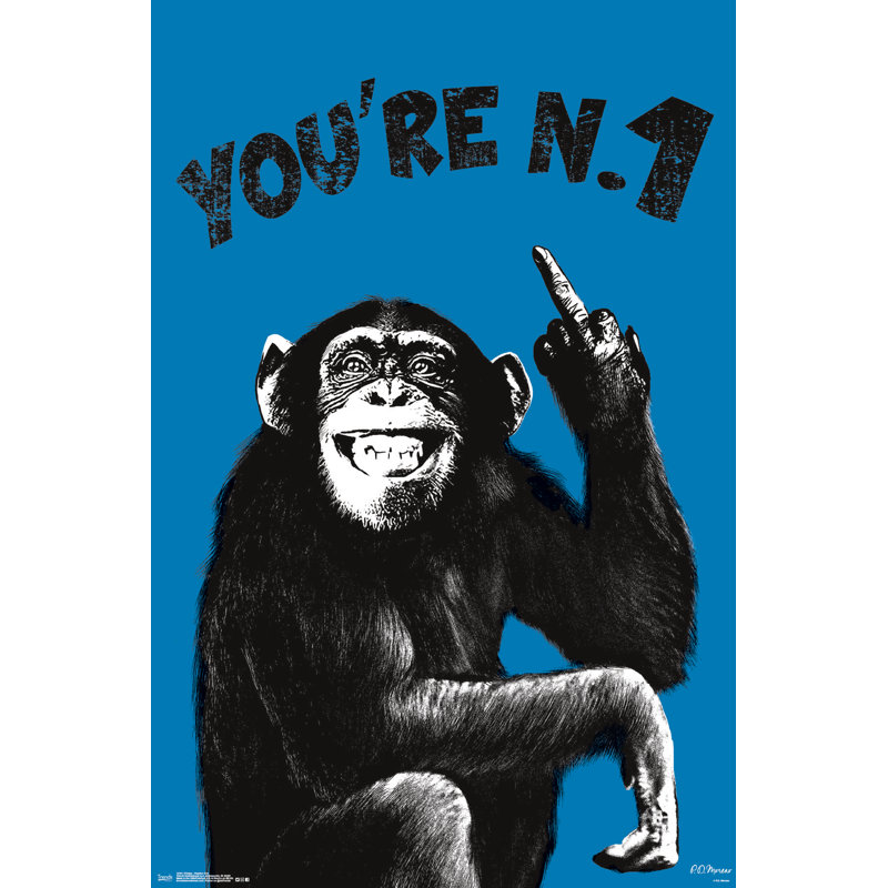 Impression sur papier chimpy-number one
