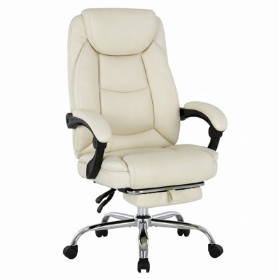 Big and Tall Executive Massage Office Chair with Heat and Footrest